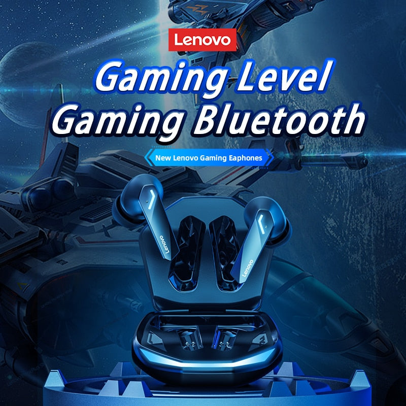 Fone de ouvido sem fio Lenovo-GM2 Pro 5.3 Bluetooth